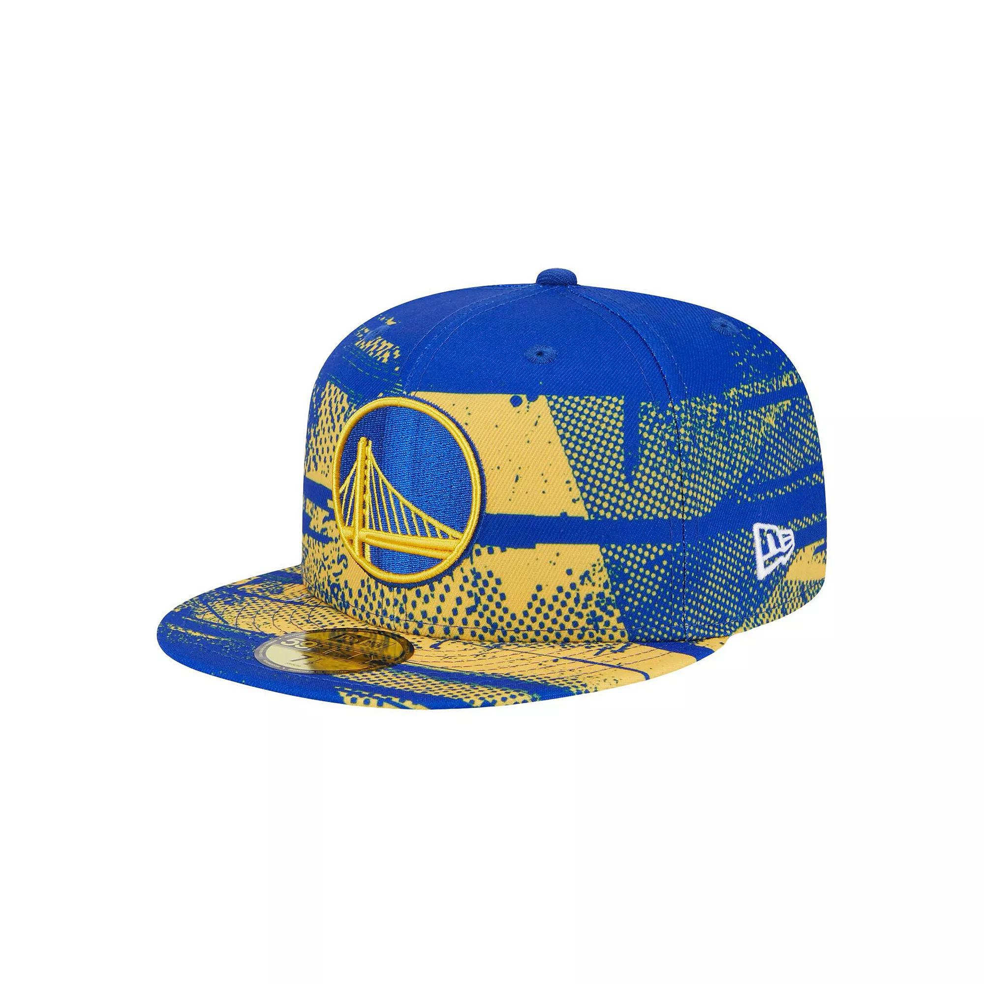 Men's New Era Royal Golden State Warriors Tip-Off 59FIFTY Fitted Hat, Size: 7 5/8, Blue Product Image