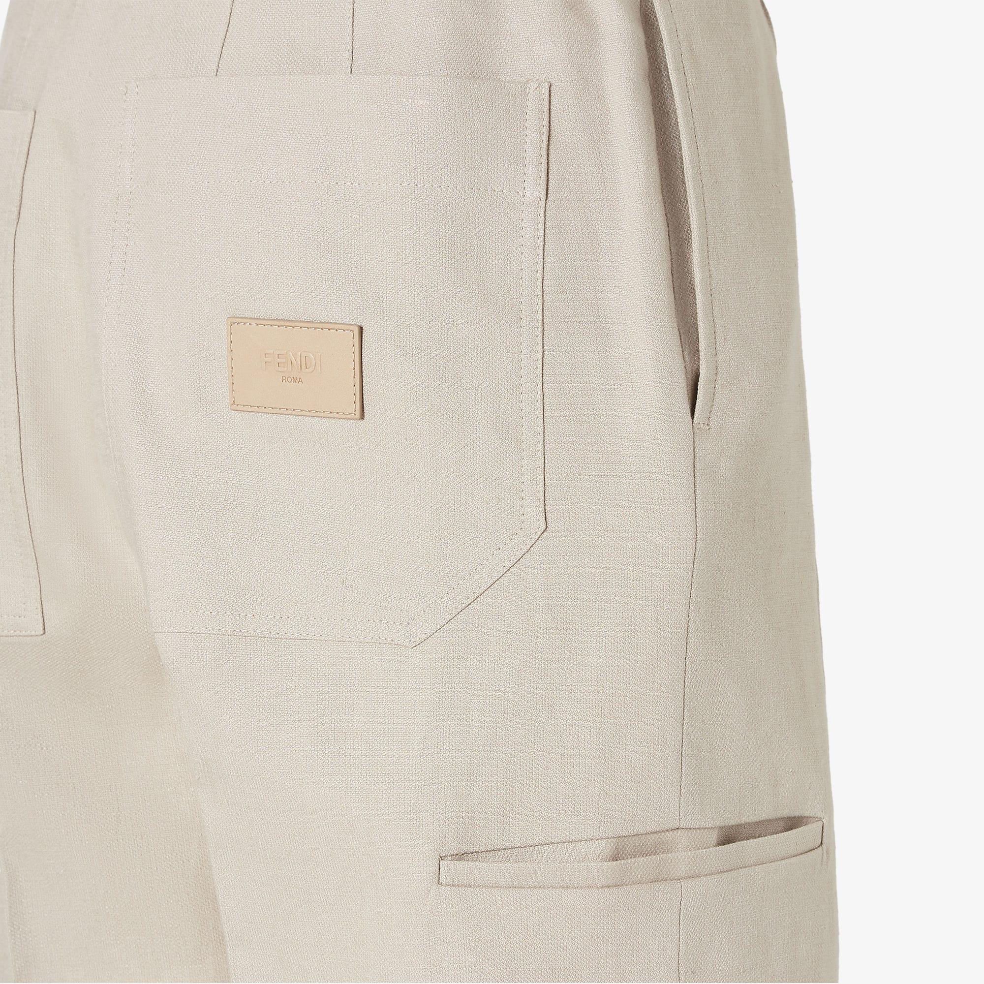 BermudasBeige linen shorts Product Image