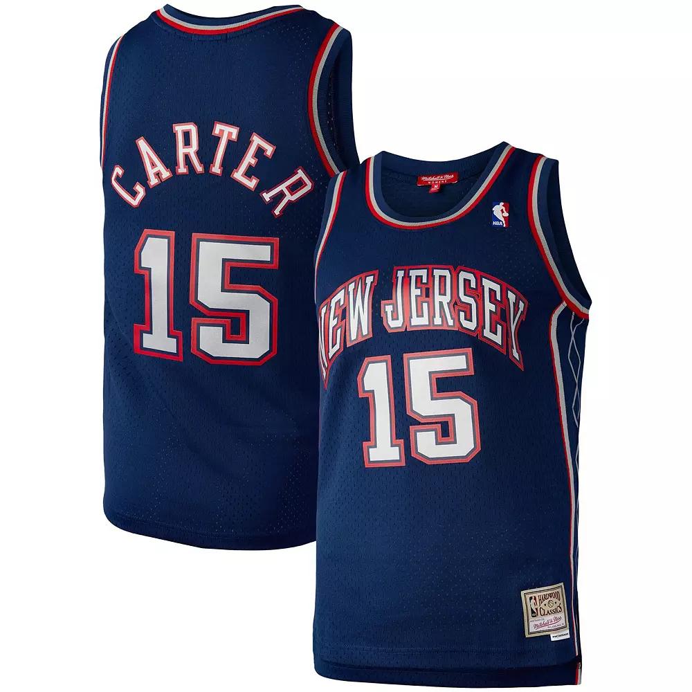Women's Mitchell & Ness Vince Carter Navy New Jersey Nets Hardwood Classics 2006 Swingman Jersey,  Product Image