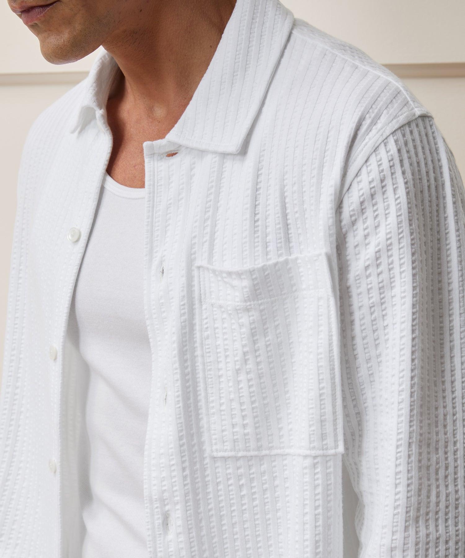 Knit Seersucker Shirt Product Image