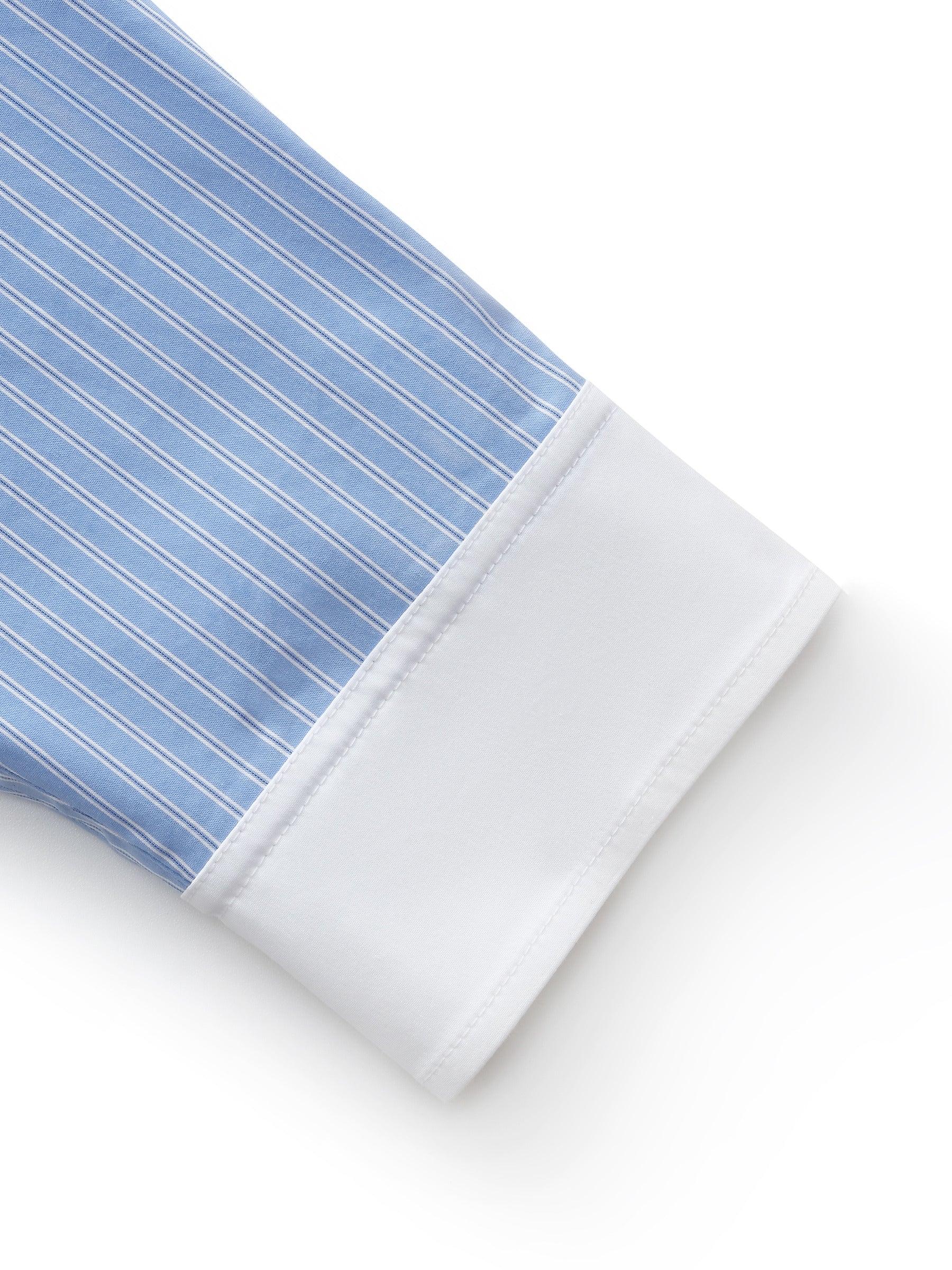 Color Block Stripe Women Oversized Shirt Product Image