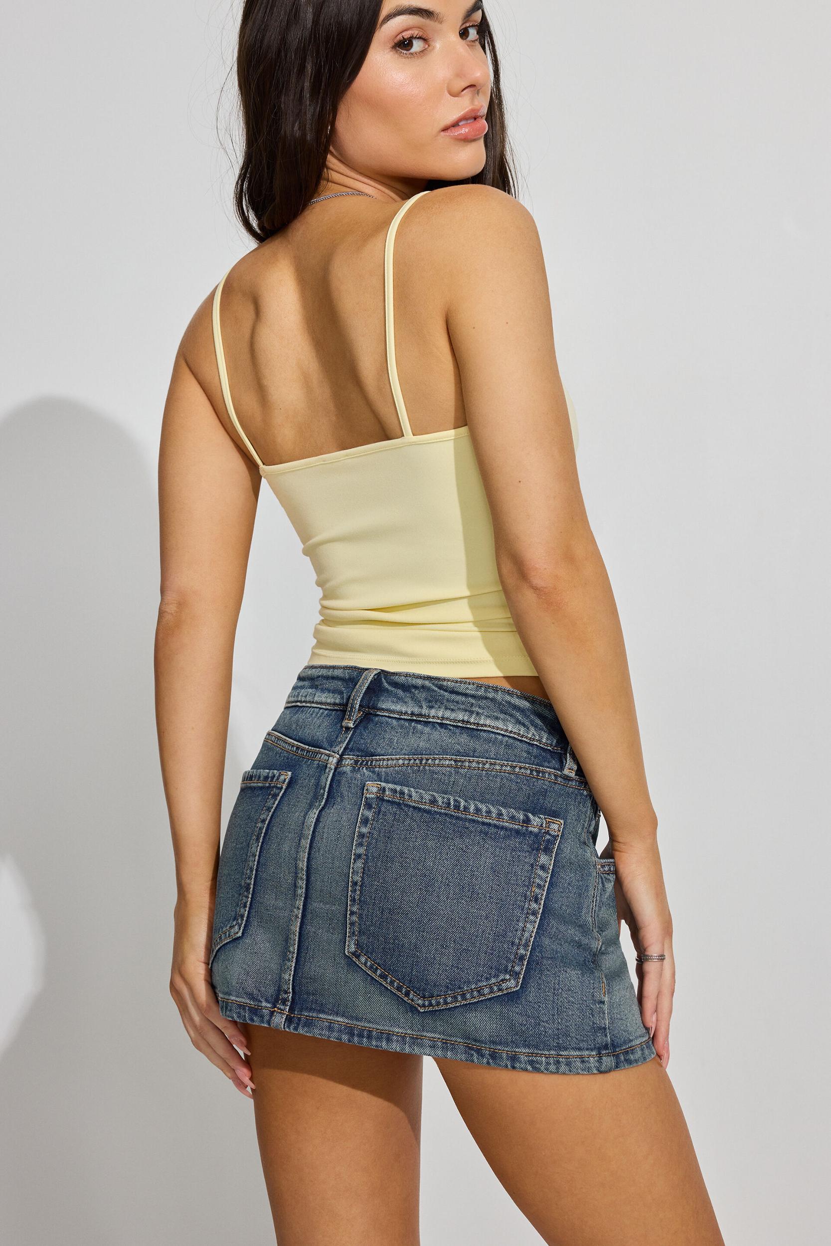 Denim Bustier Cami Top Product Image