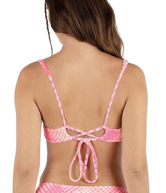 Hurley Ombre Plaid Scoop Waist Cheeky Swim Bottom Product Image