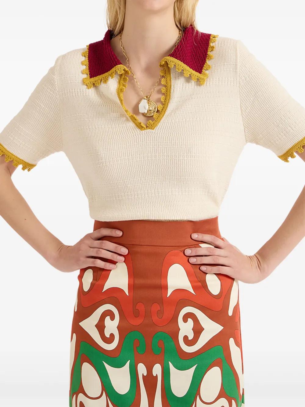 cotton-cashmere knitted top Product Image