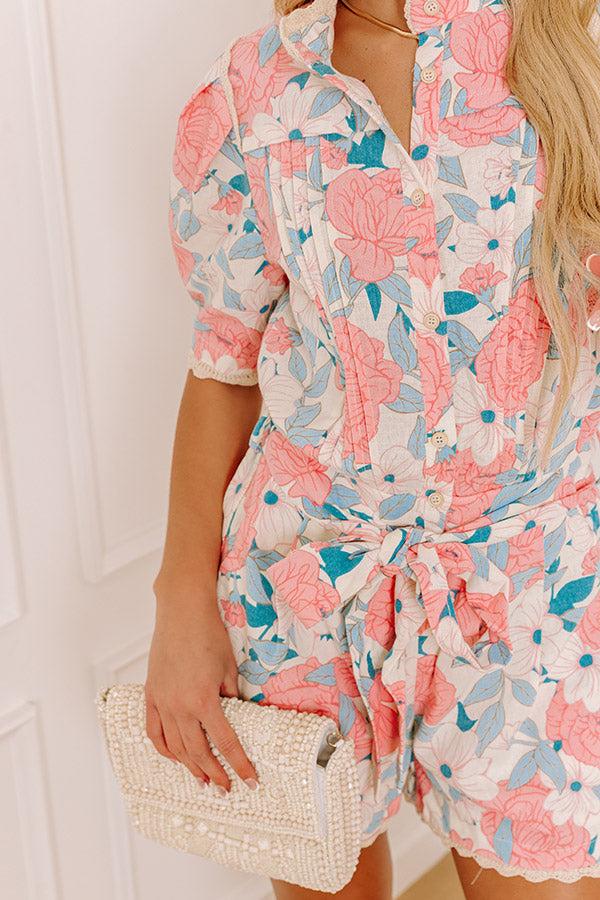Season Of Bliss Linen-Blend Romper Product Image