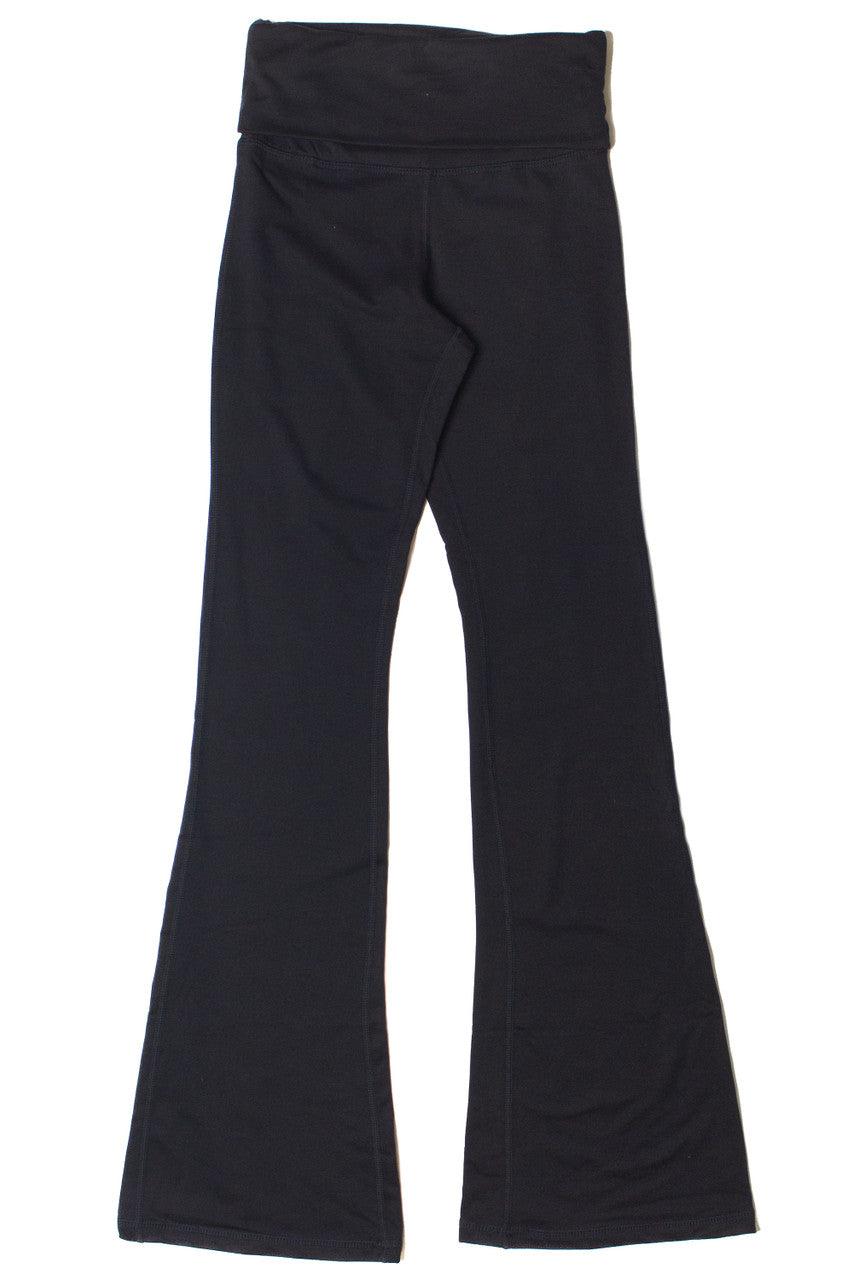 Fold Over Fleece Lined Flare Leggings Product Image