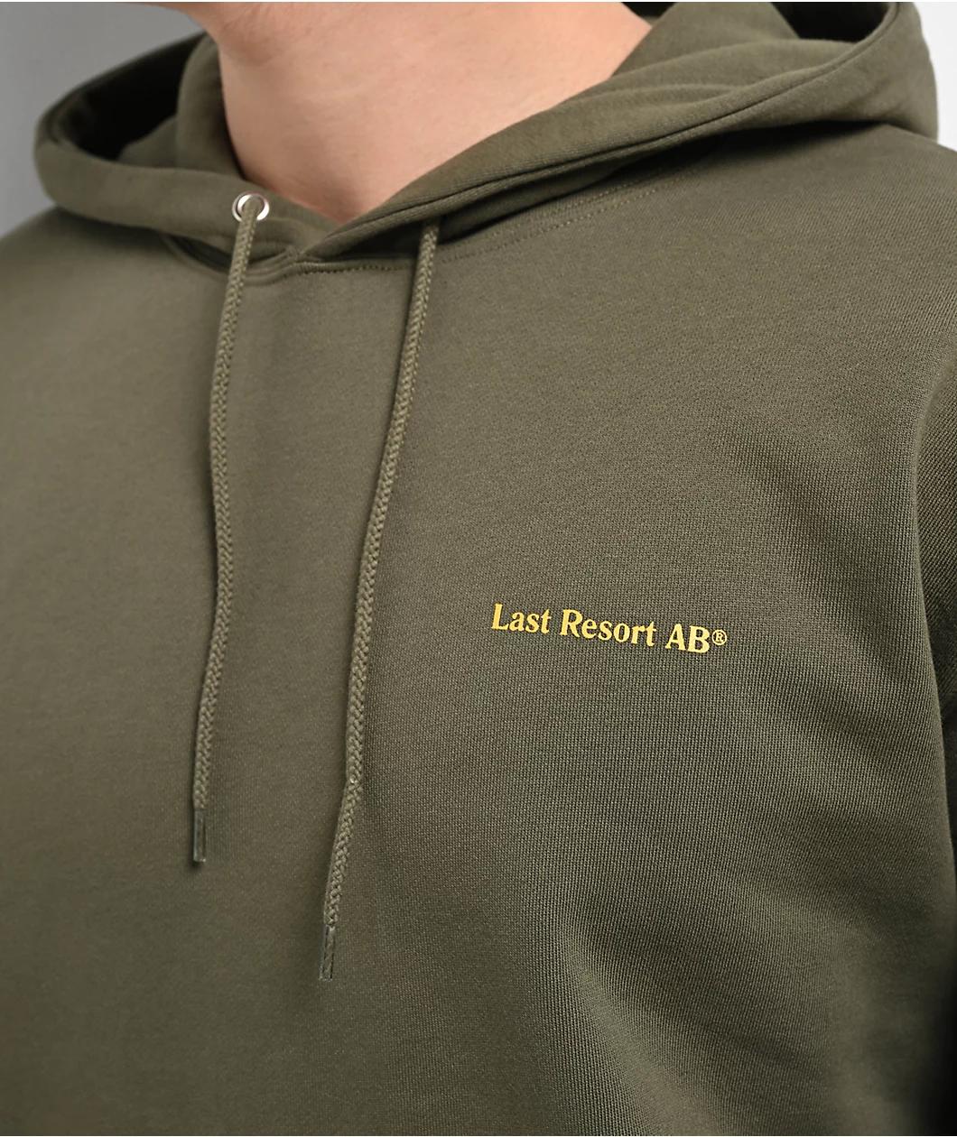 Last Resort AB Atlas Monogram Olive Hoodie Product Image