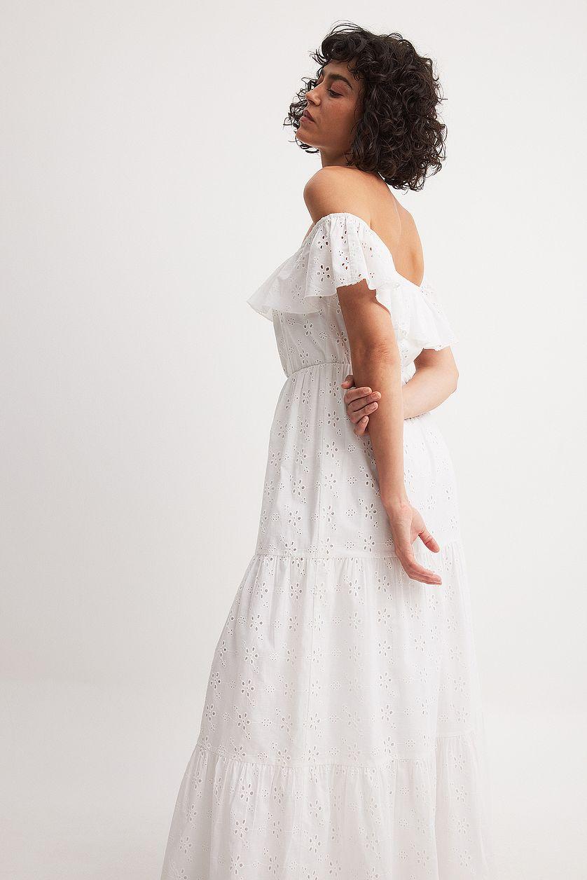 Anglaise Off Shoulder Maxi Dress Product Image