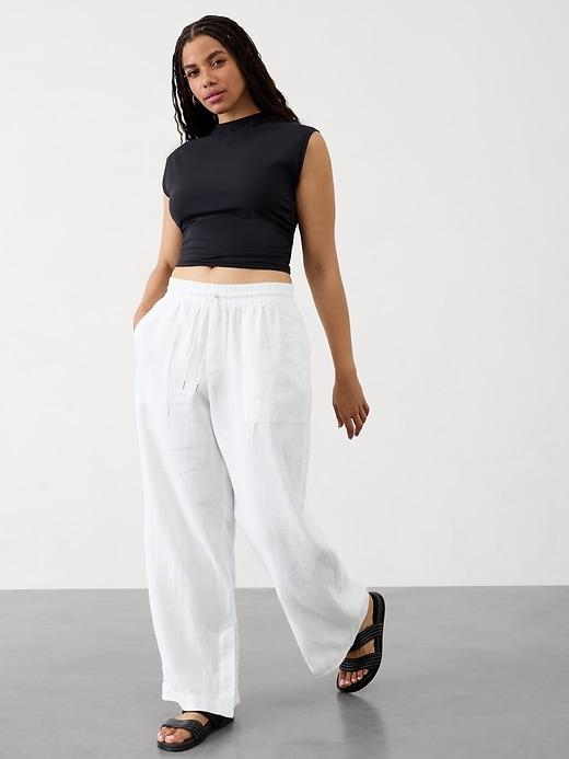 Retreat Linen High Rise Wide Leg Pant Product Image