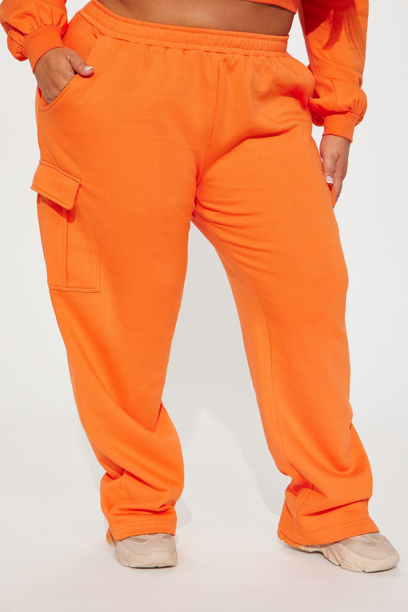 Easy Going Lounge Wide Leg Pant - Orange Product Image
