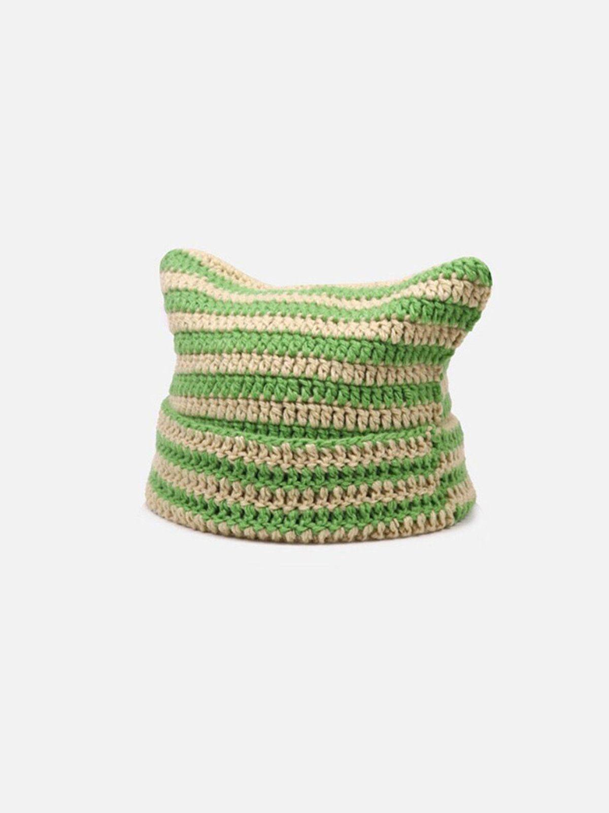 Stripe Cat Ear Beanie Product Image