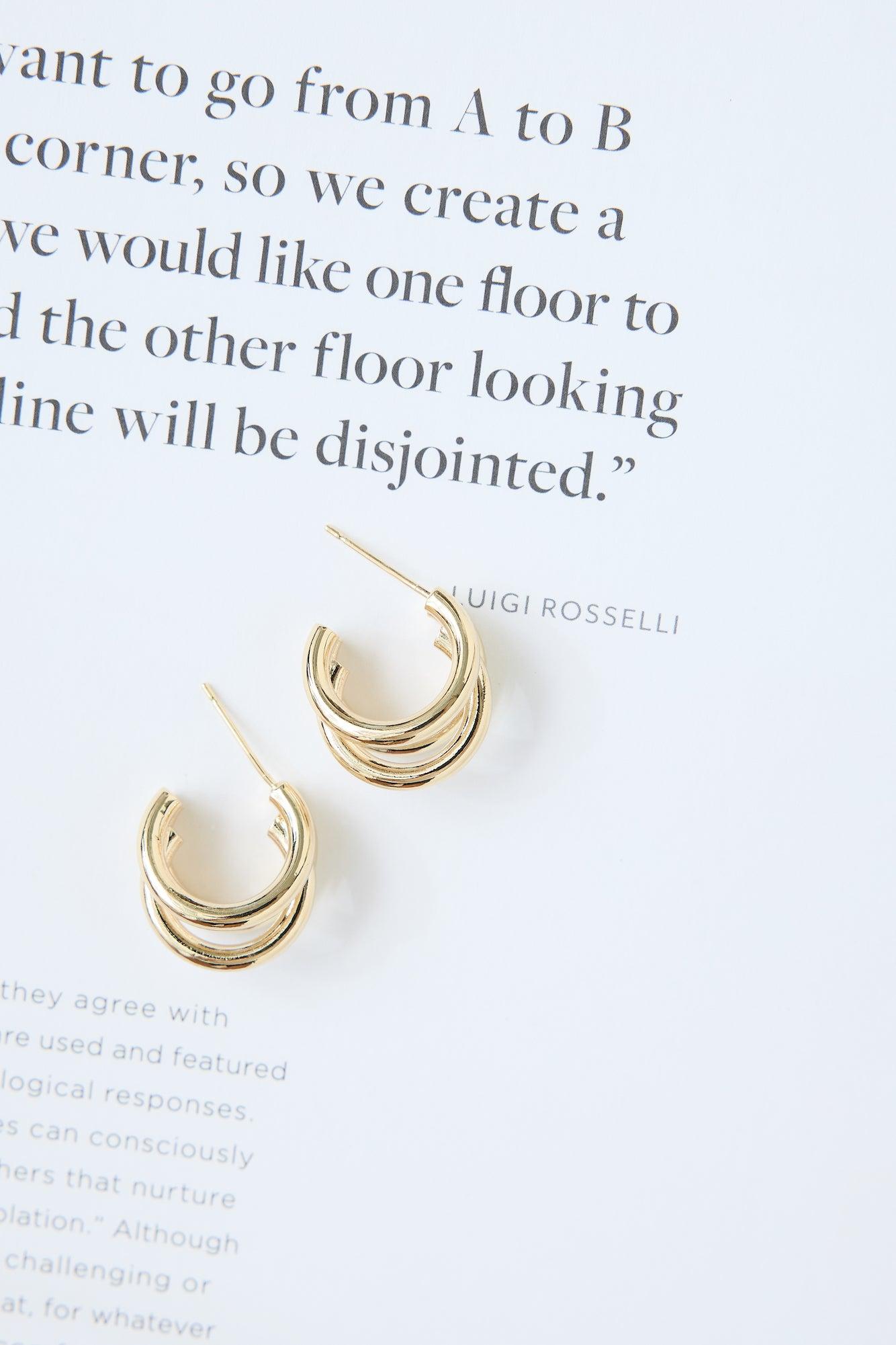 Coraline Earrings Gold Product Image