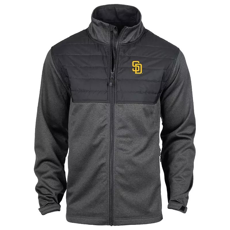 Men's Dunbrooke Heather Navy Detroit Tigers Explorer Full-Zip Jacket,  Product Image