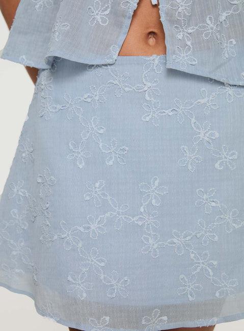 All My Friends Mini Skirt Blue Product Image