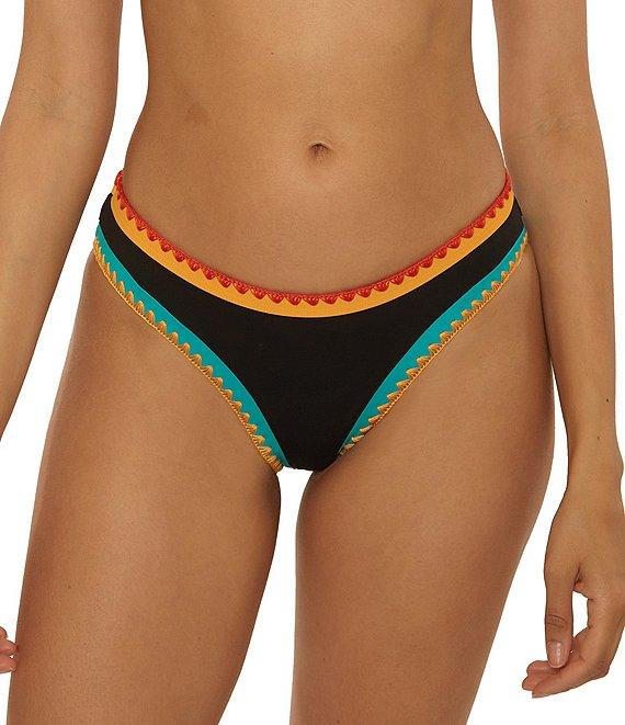 Lucky Brand Avila Colorblock Scoop Waist Hipster Swim Bottom Product Image