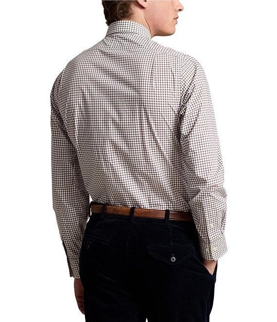 Polo Ralph Lauren Classic Fit Spread Collar Checked Poplin Dress Shirt Product Image