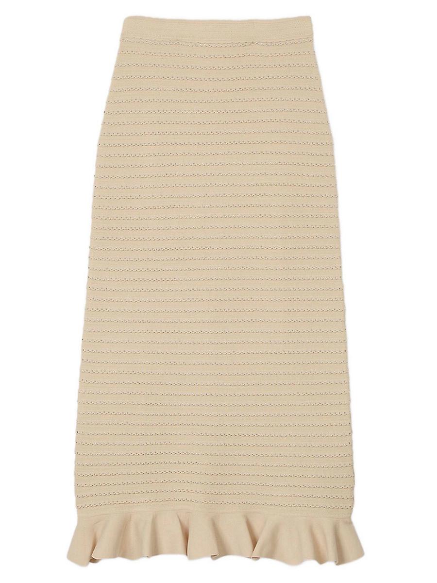 Womens Rhinestone Knit Maxi Skirt Product Image