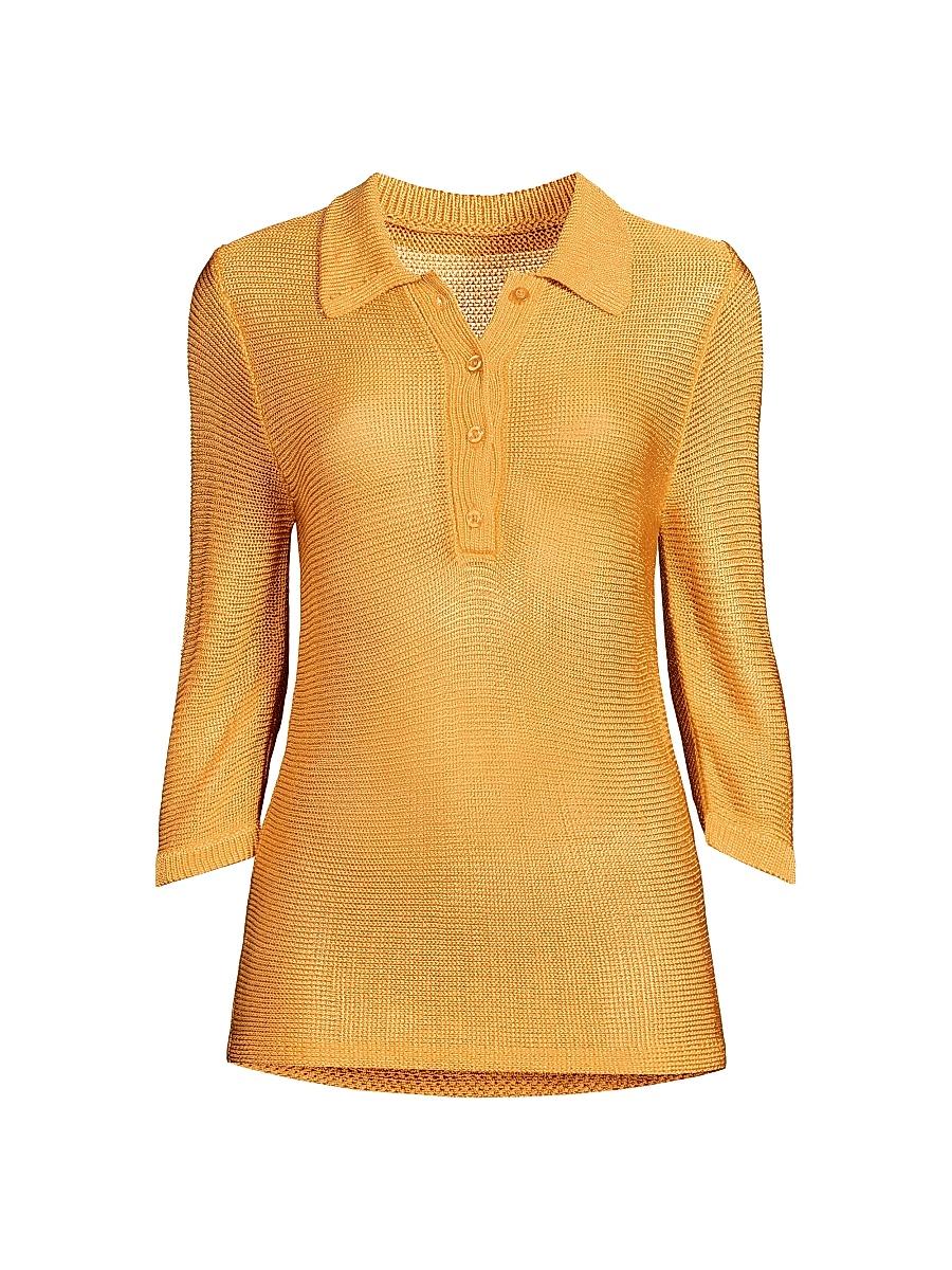 Womens Everyday Tropics Knit Polo Shirt Product Image