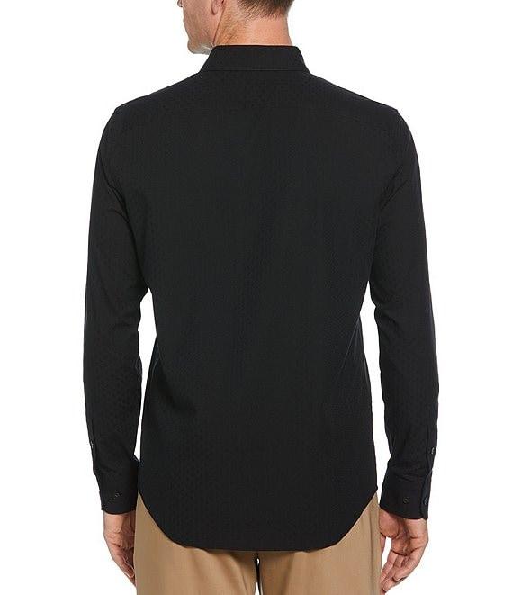 Perry Ellis Cube Print Long Sleeve Woven Shirt Product Image