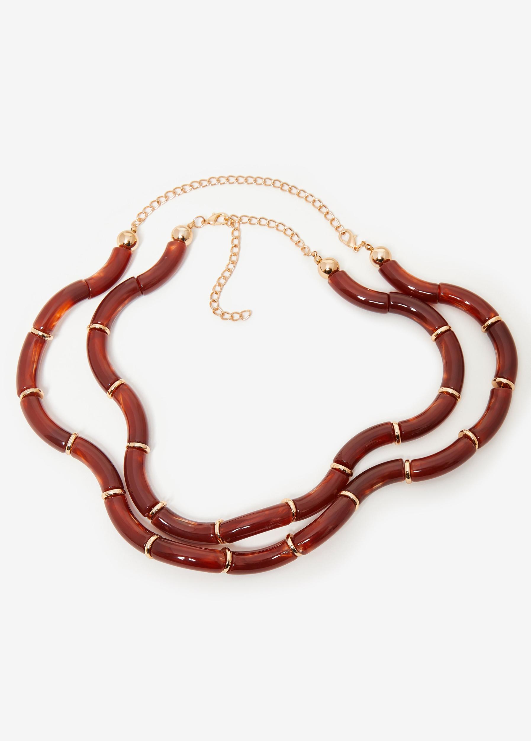 Layered Enamel Necklace Product Image