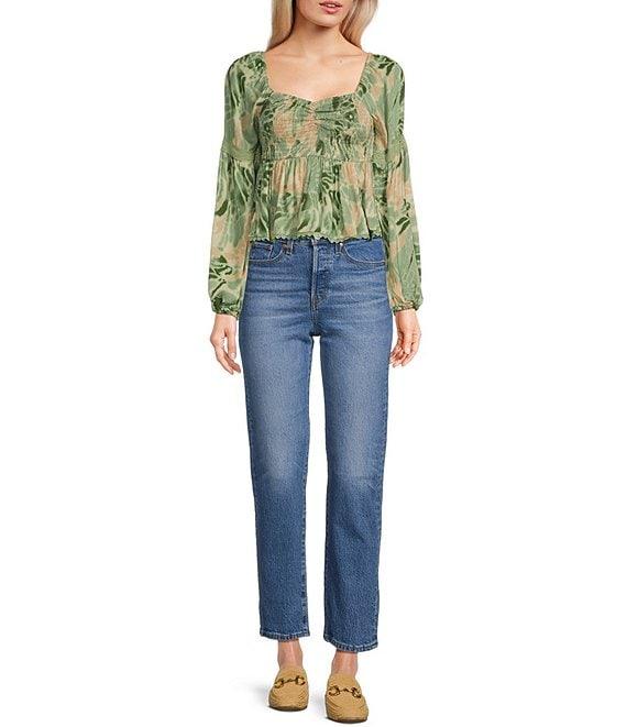 Coco + Jaimeson Long Sleeve BabyDoll Blouse Product Image