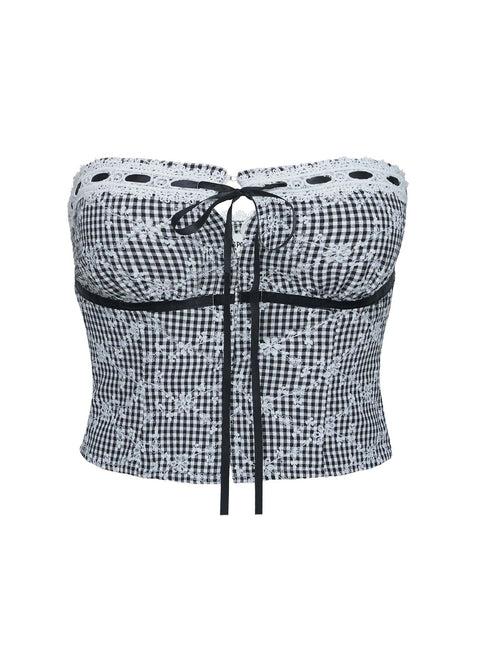 Dill Strapless Top Black Product Image