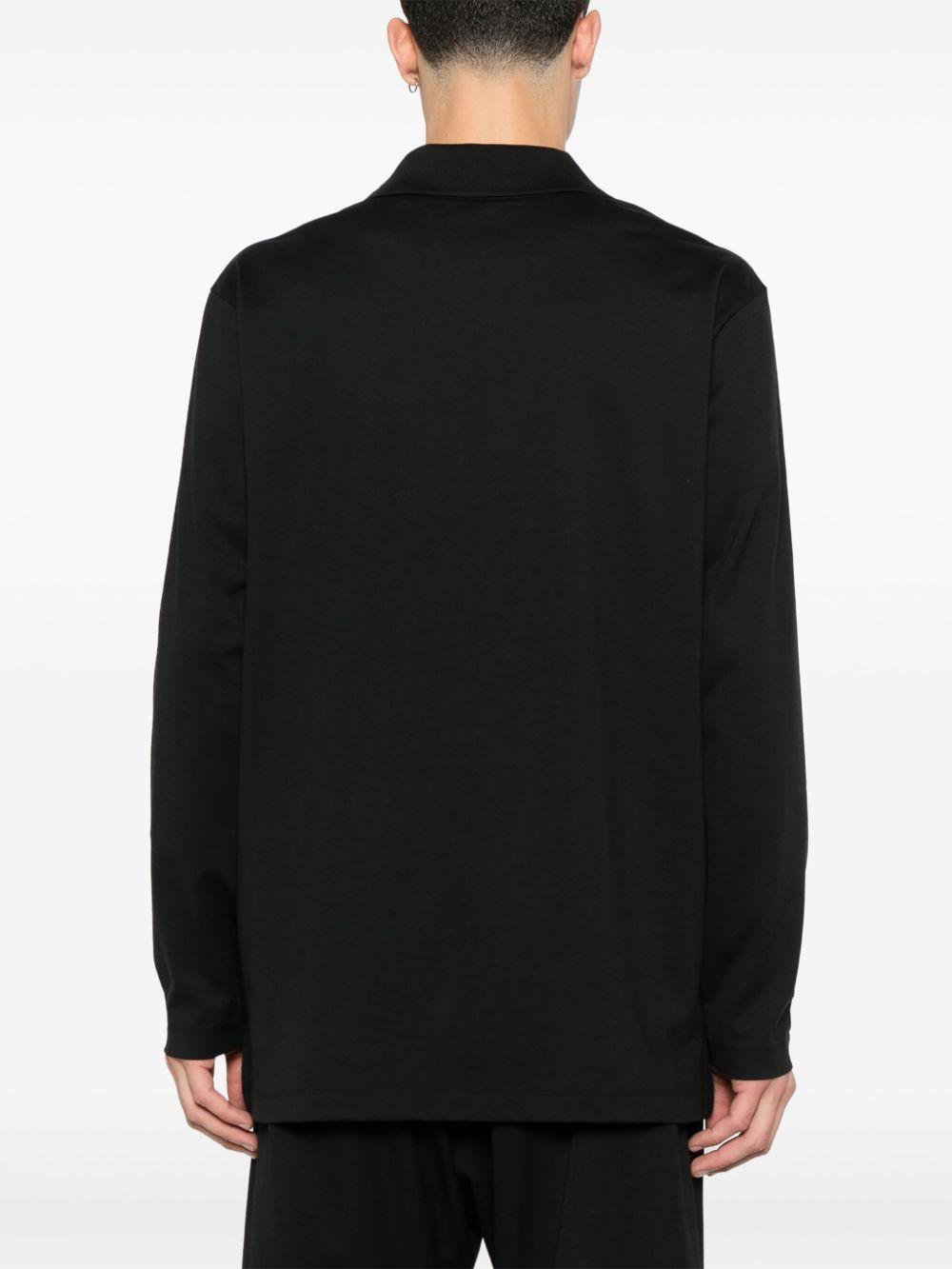 graphic-logo long-sleeves polo shirt Product Image