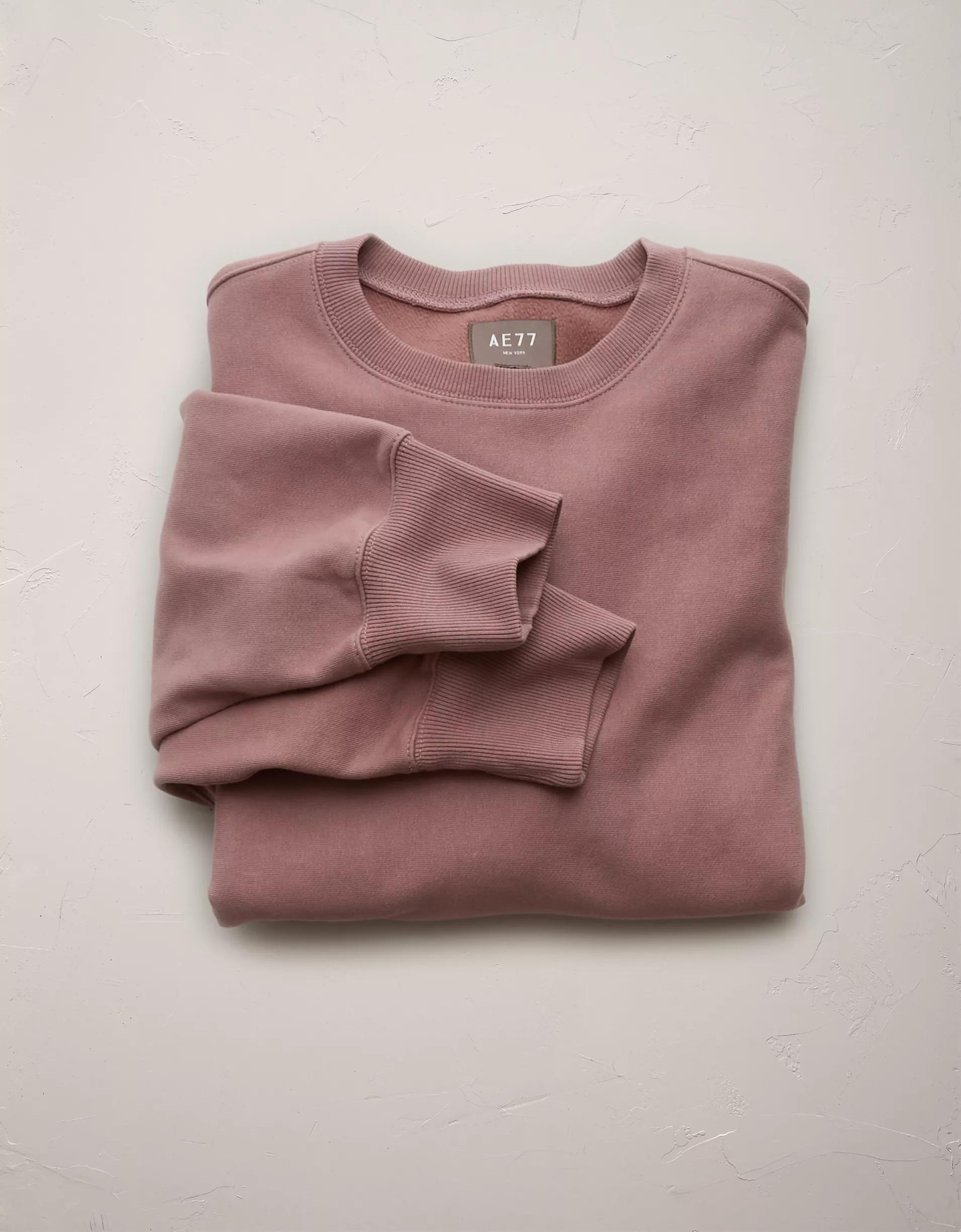 AE77 Premium Fleece Crew Neck Sweatshirt Product Image