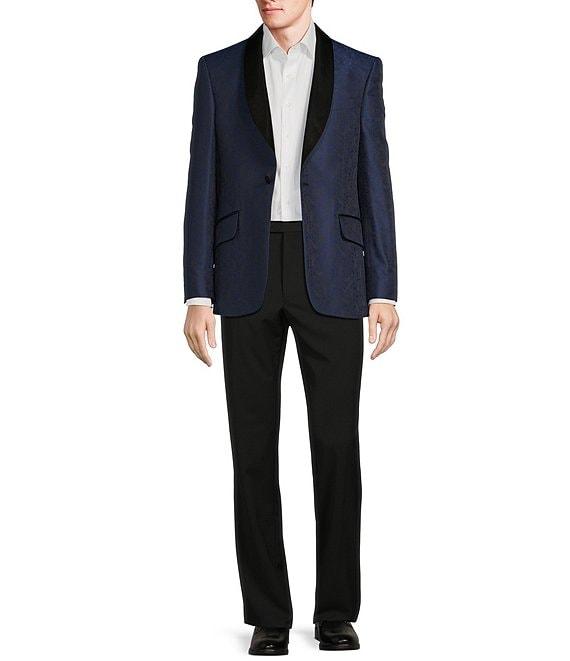 Tre Vero Modern Fit Paisley Jacquard Pattern Suit Jacket Product Image