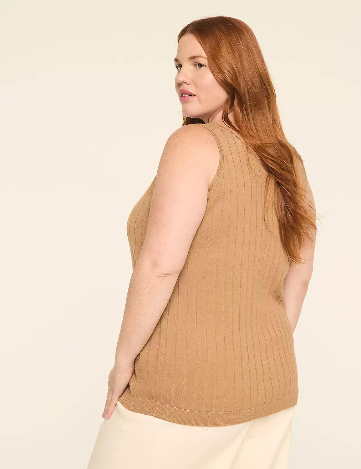 Rib Sweater Tank Product Image