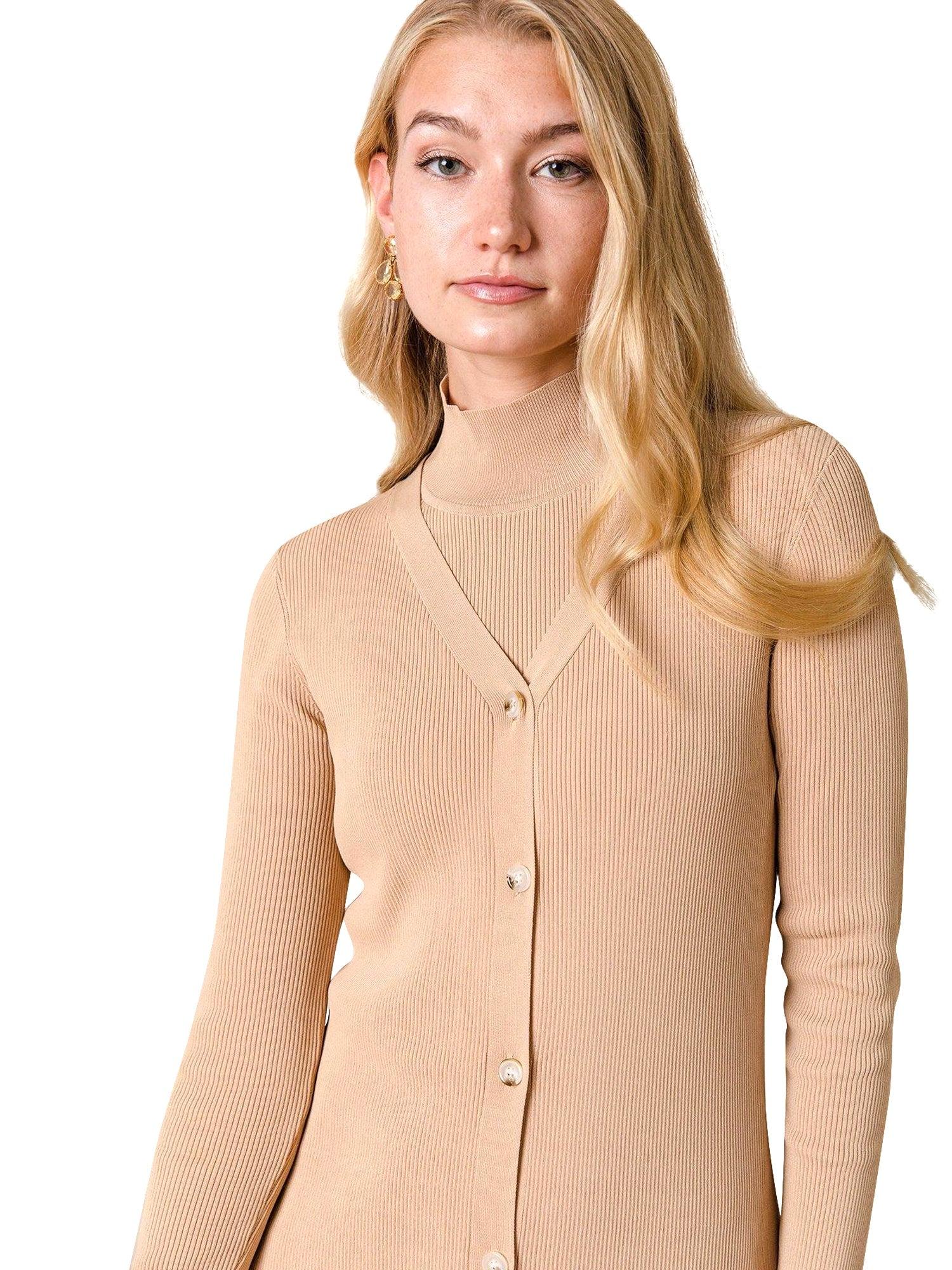 Apparalel Ribbed Cardigan Dress Product Image
