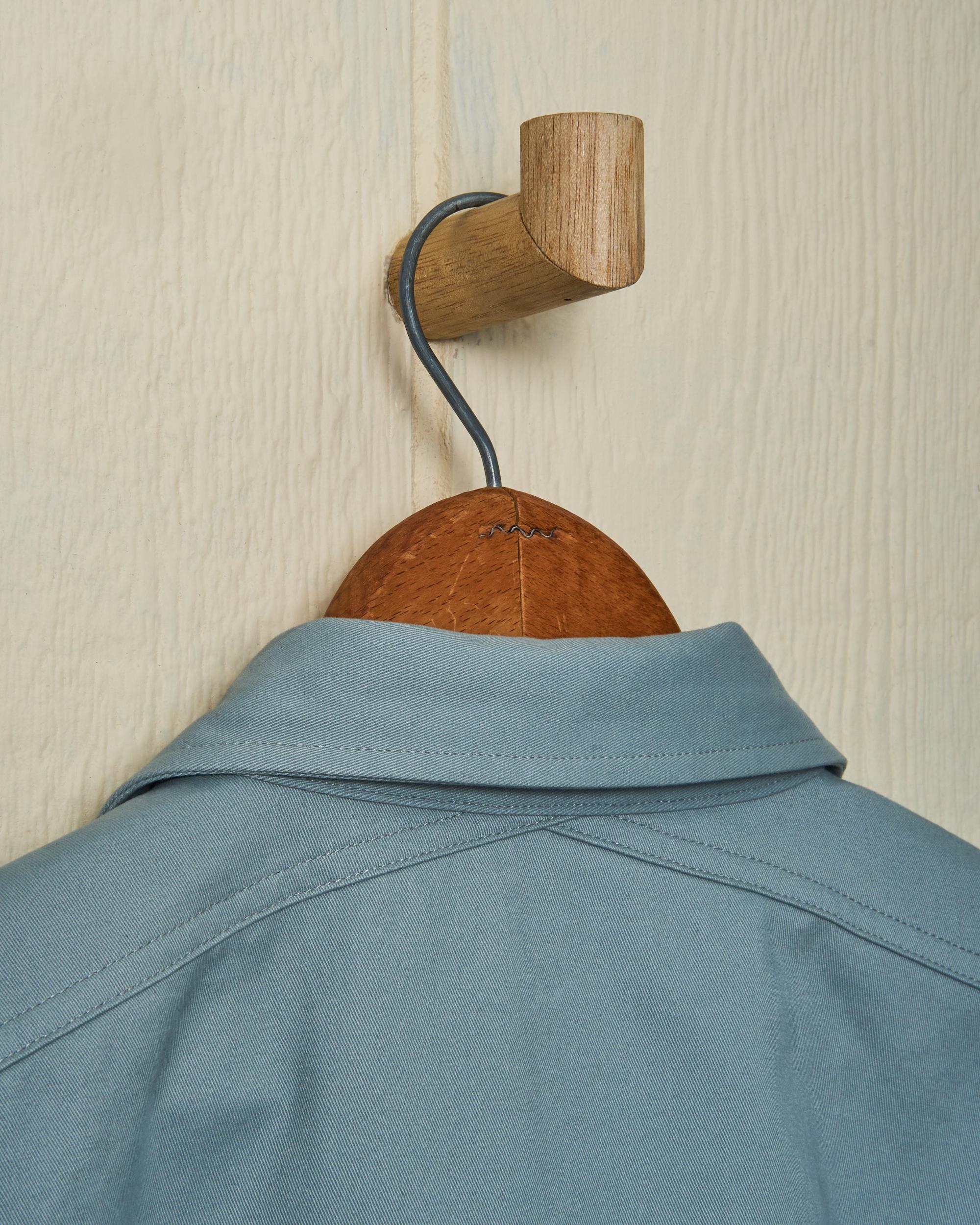 MacArthur Shirt in Ice  Blue Twill Product Image