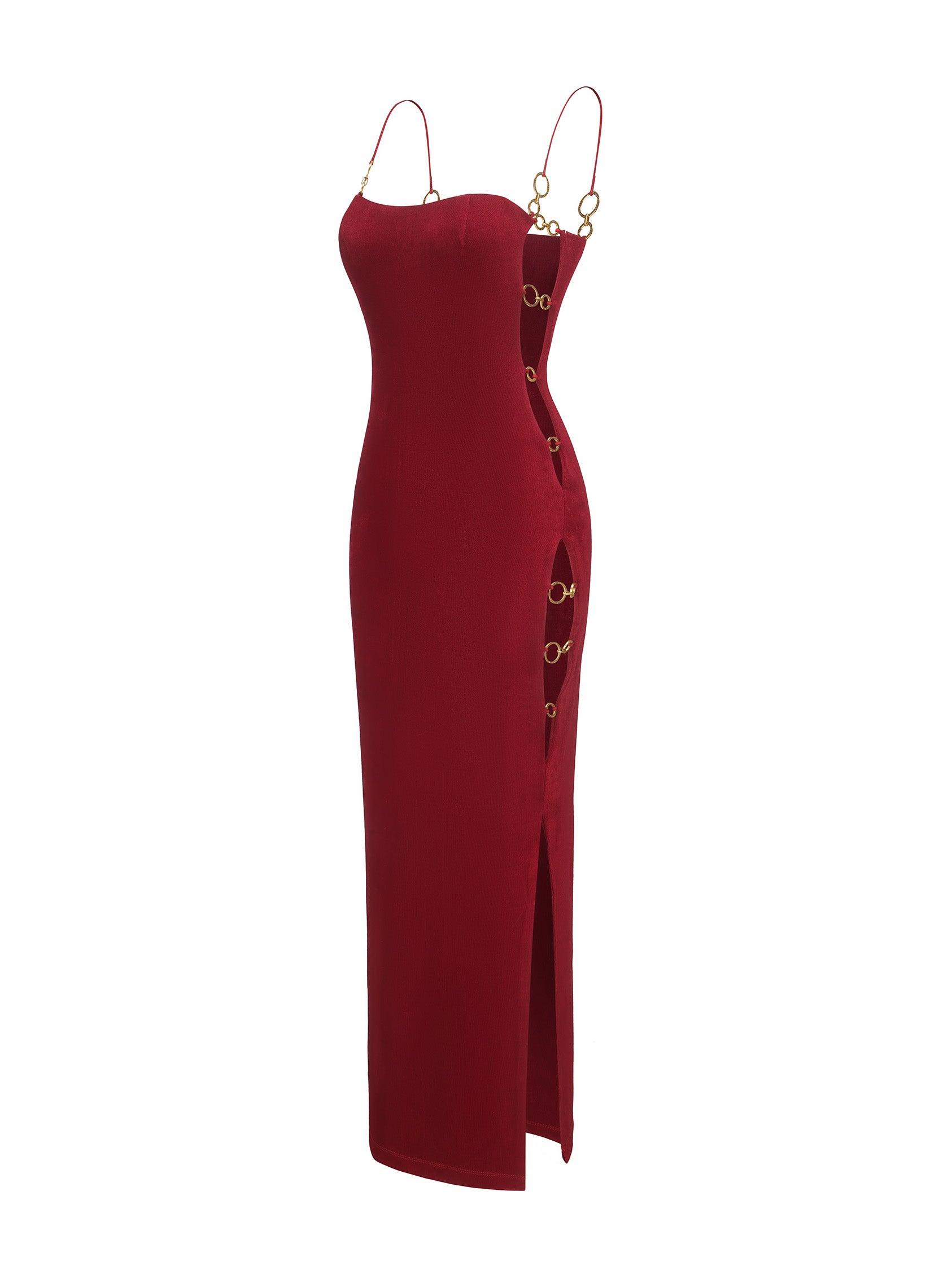 Adeline Dress (Red) Product Image