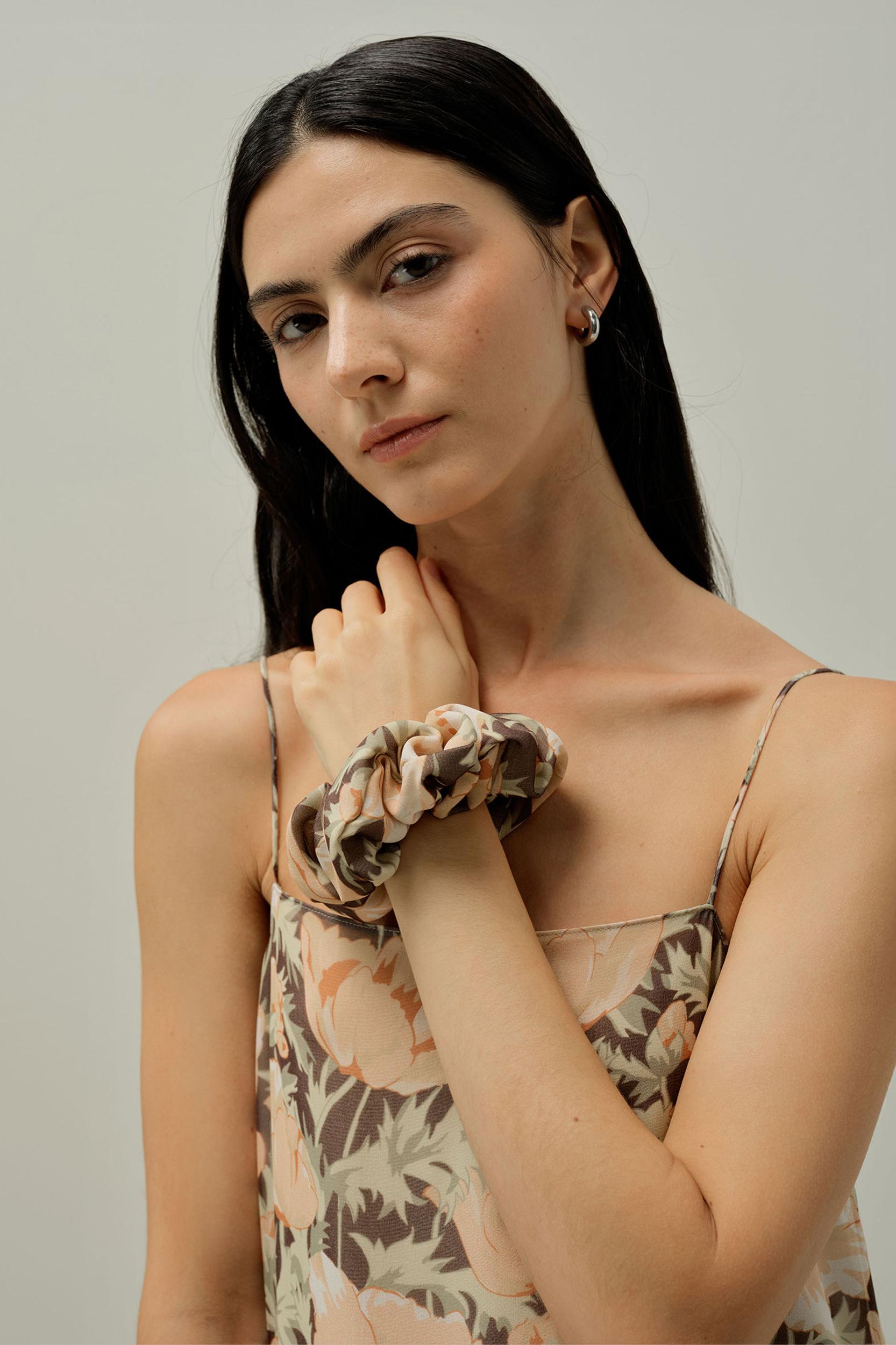 Poppy Bloom Scrunchies - Made With Liberty Fabric Product Image