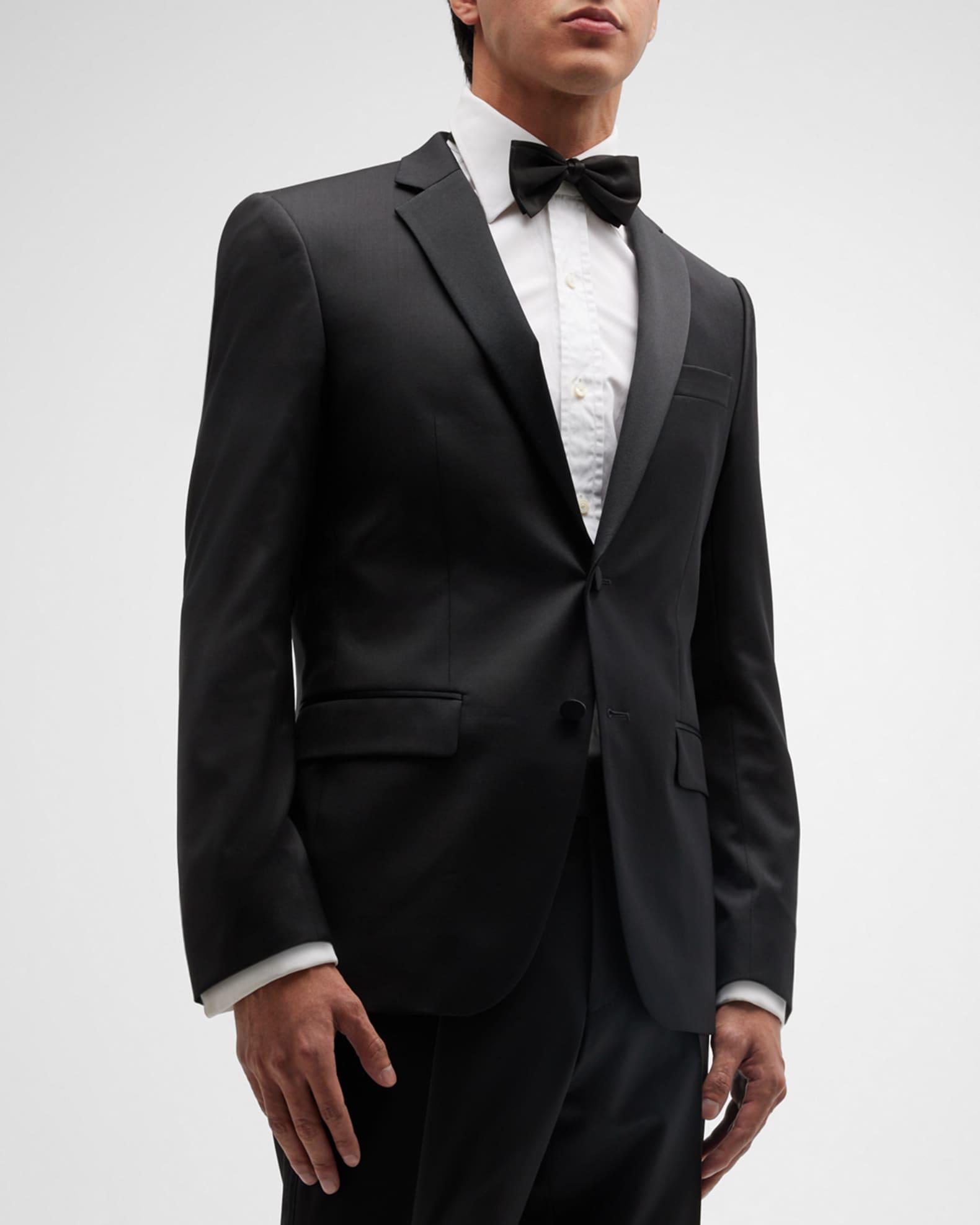 Men's Halven Gentry Satin Lapel Wool Two-Piece Tuxedo Product Image