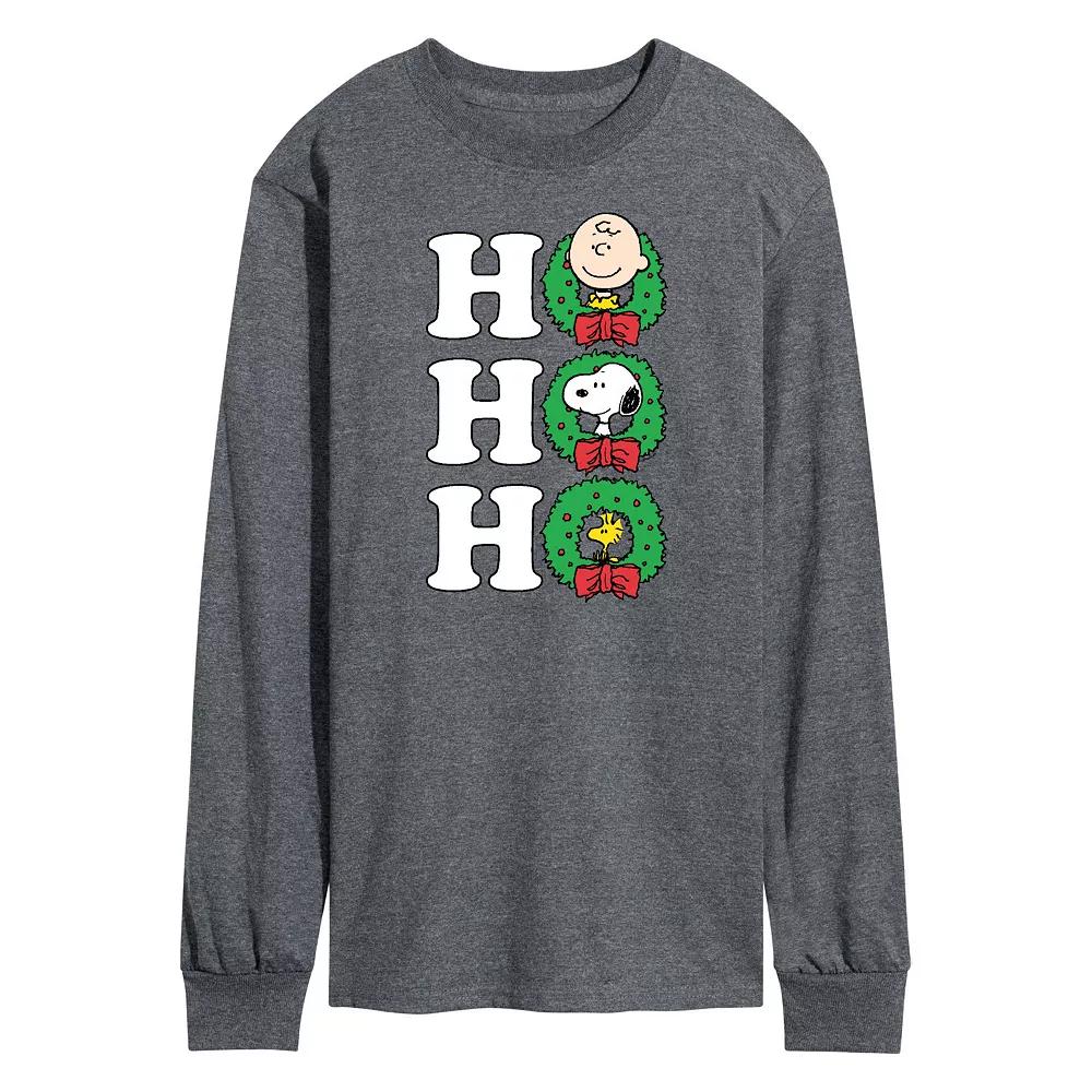 Men's Peanuts Ho Ho Ho Long Sleeve Tee,  Product Image