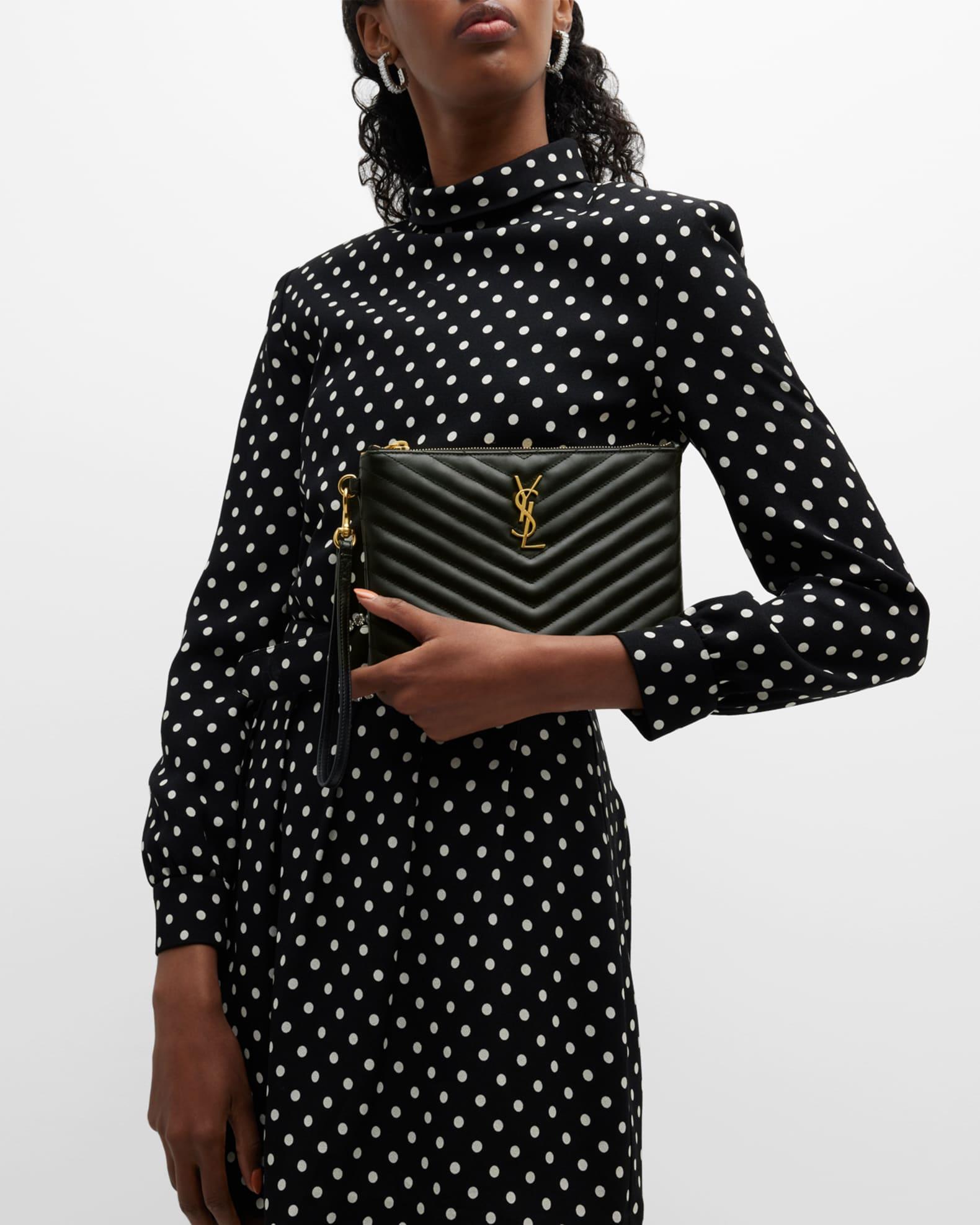 YSL Monogram Small Pouch in Smooth Leather Product Image