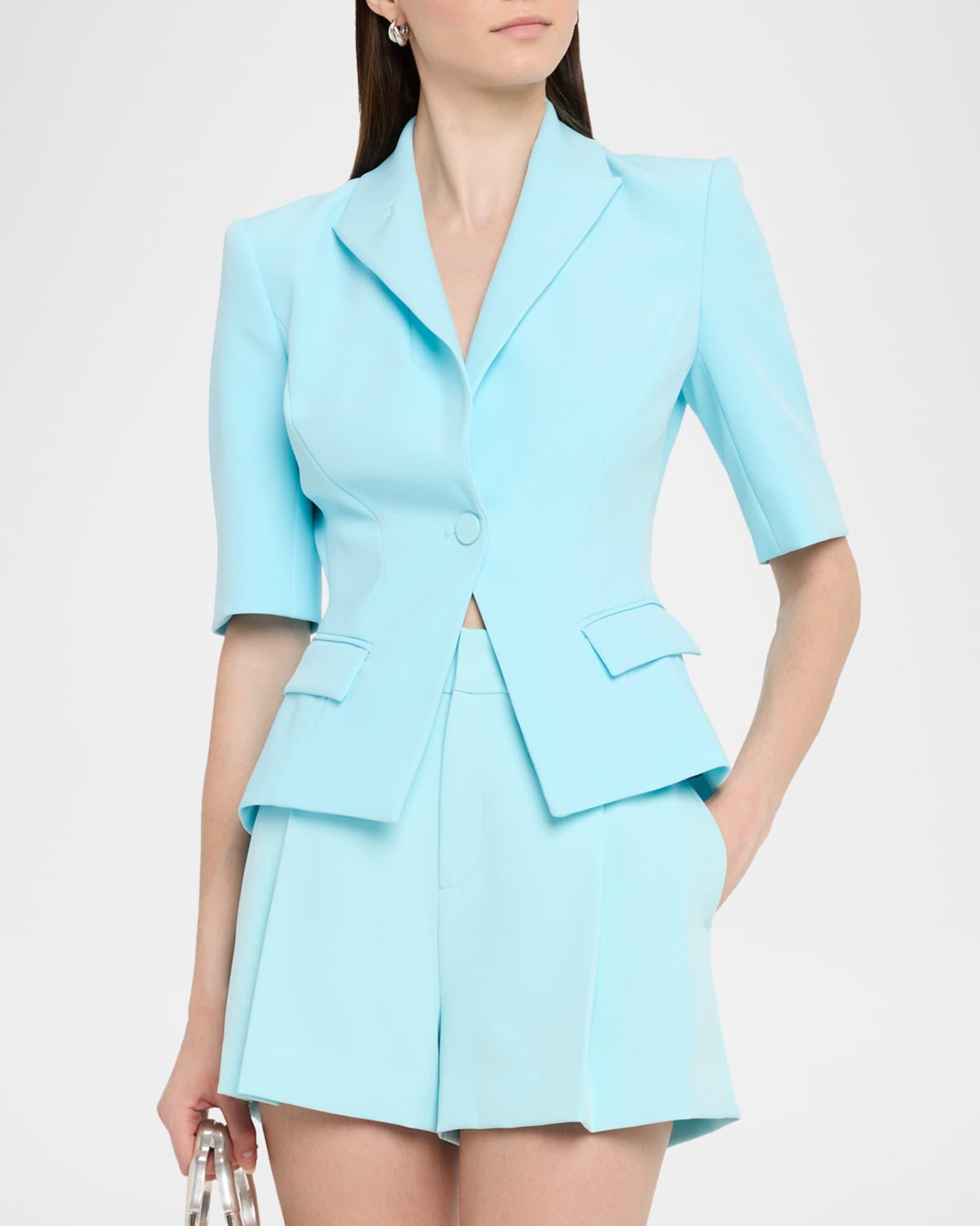 Melbourne Short-Sleeve Crepe Blazer Product Image