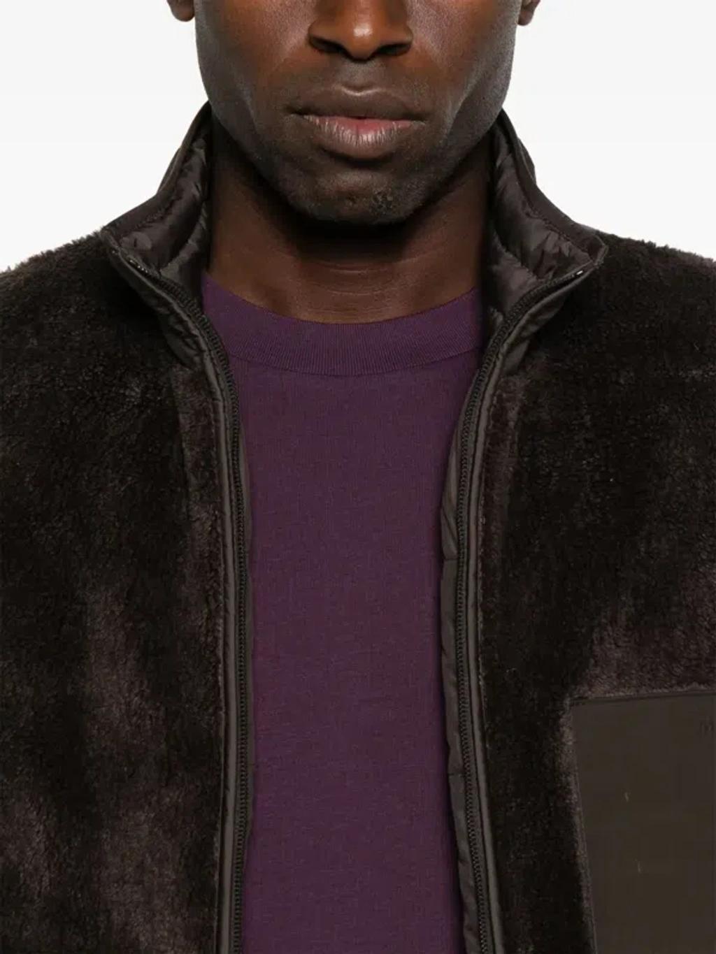 MONCLER Logo-patch Jacket In Brown Product Image