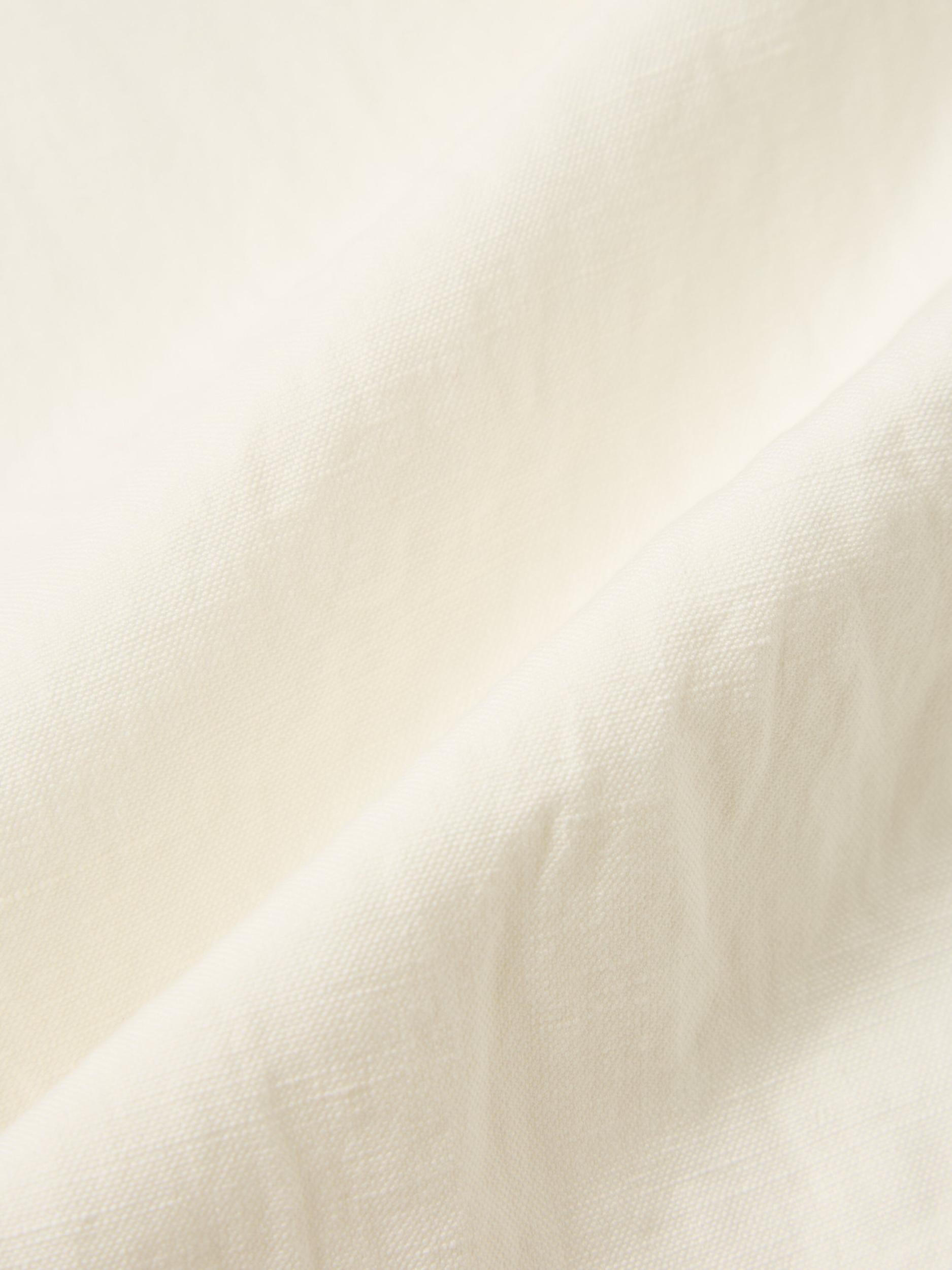 Ecru Slub Linen Weave Military Chino Product Image