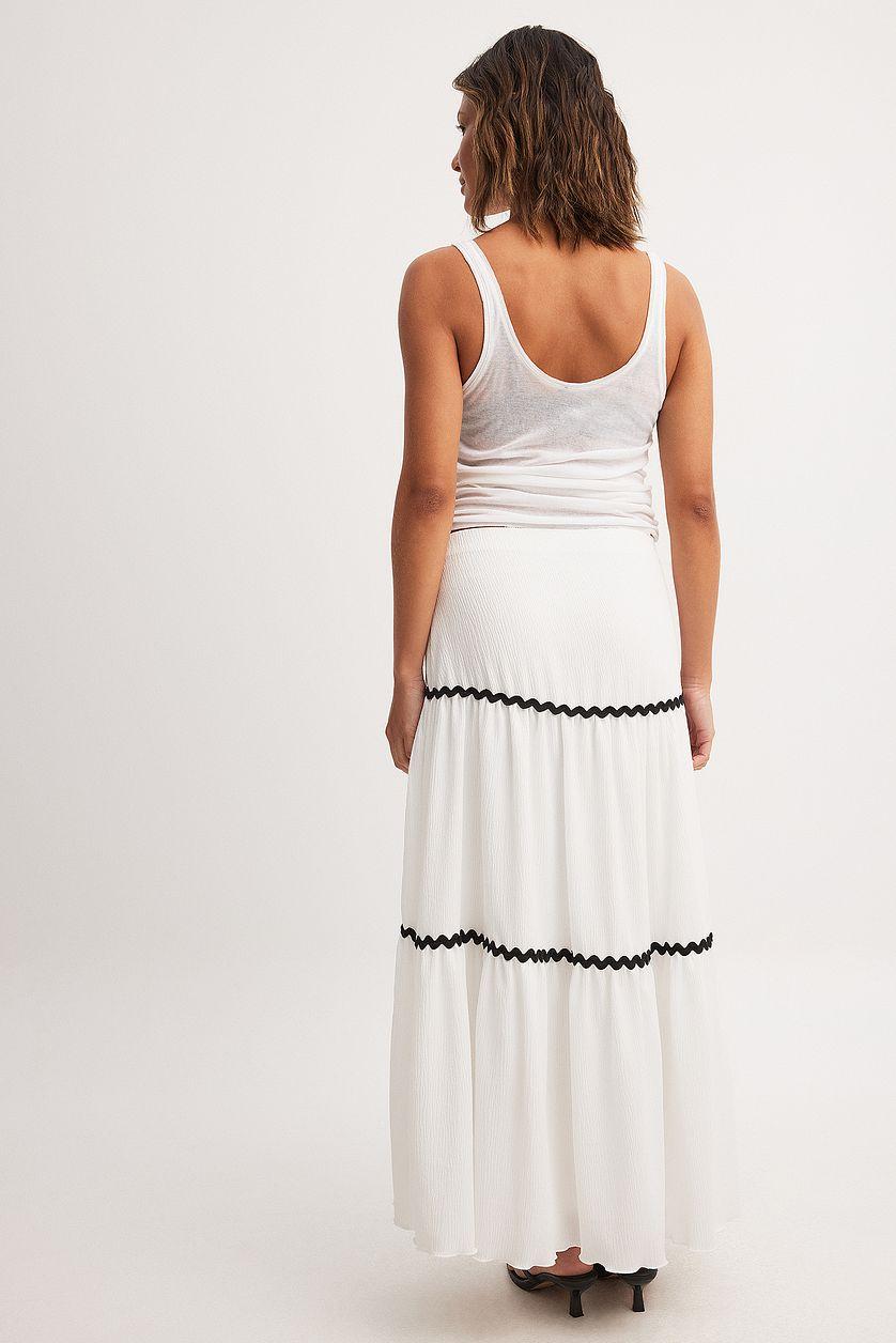 Contrast Maxi Skirt Product Image