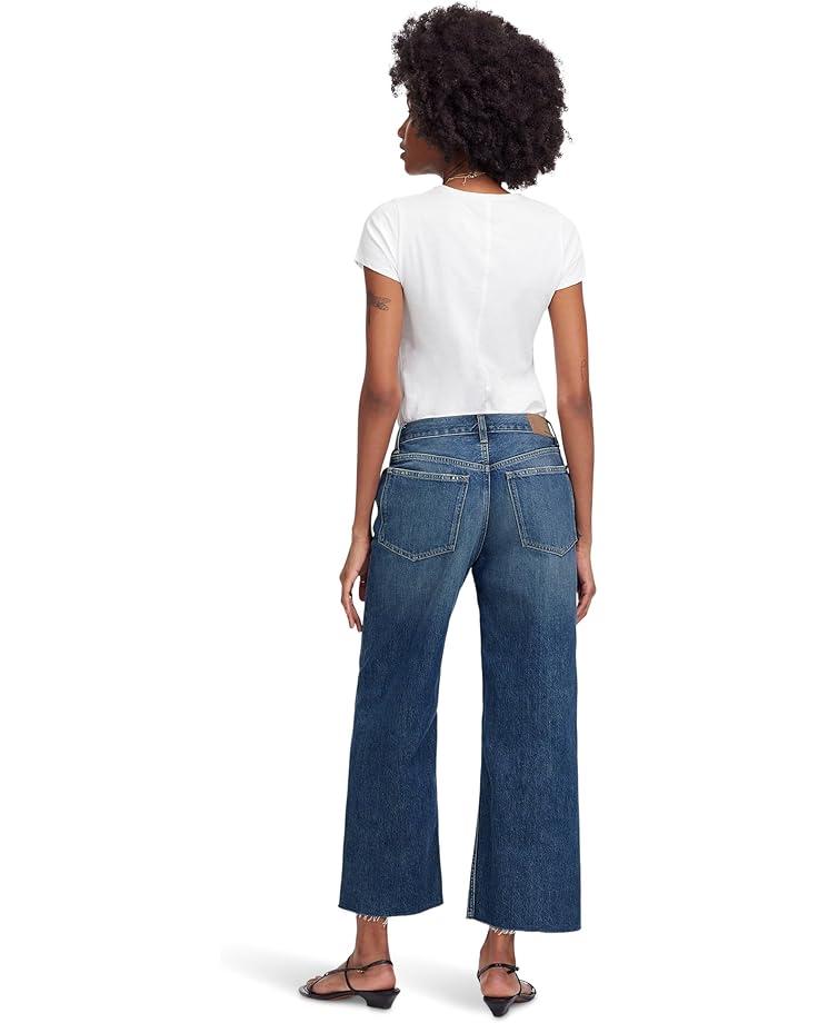 Low Slung Baggy Crop in Pure White Product Image