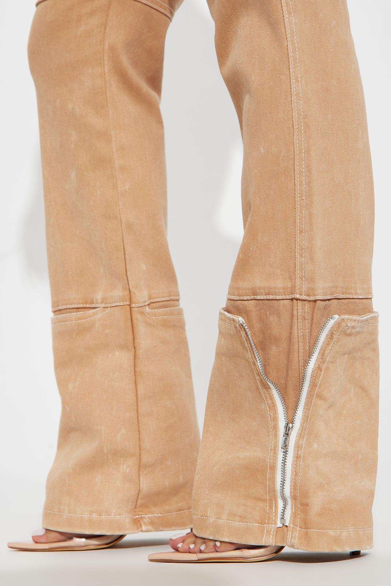 Alternate Universe Stretch Cargo Jeans - Tan Product Image