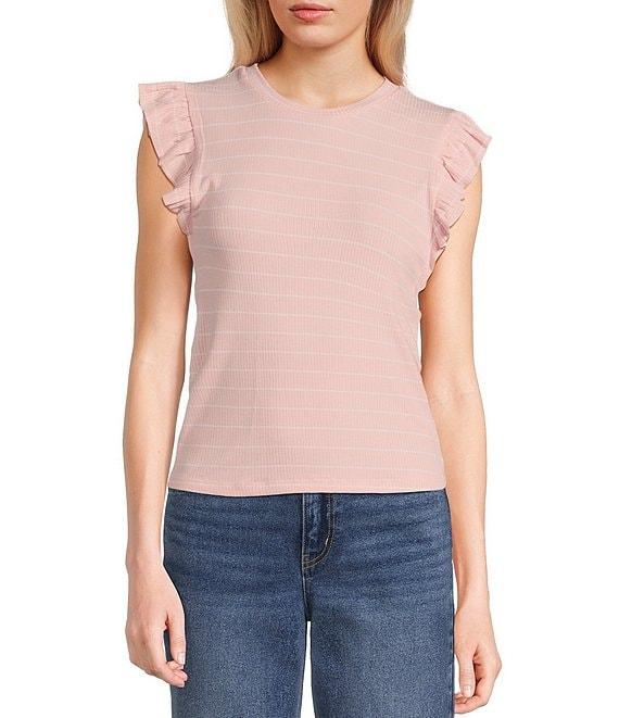 Evolutionary Knit Flutter Sleeve Top Product Image