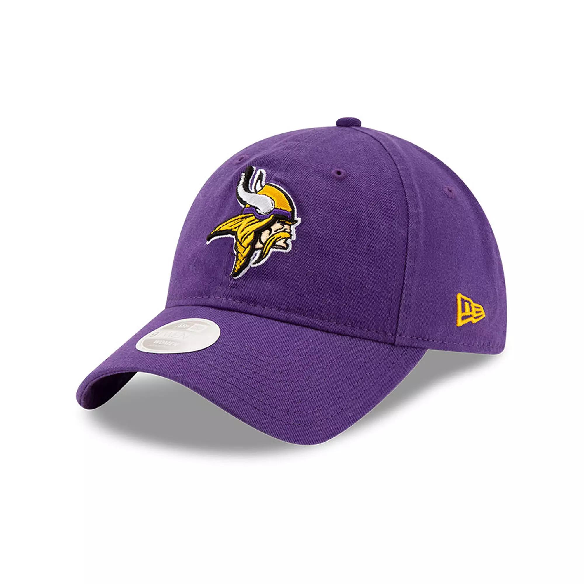 Women's New Era Purple Minnesota Vikings Core Classic Primary 9TWENTY Adjustable Hat Product Image