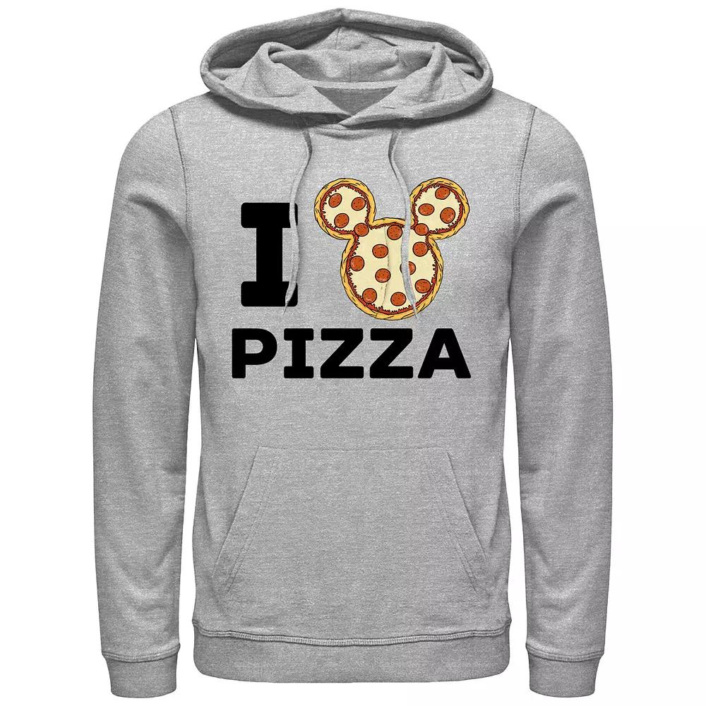 Men's Mickey Mouse Pizza Head Graphic Hoodie,  Product Image