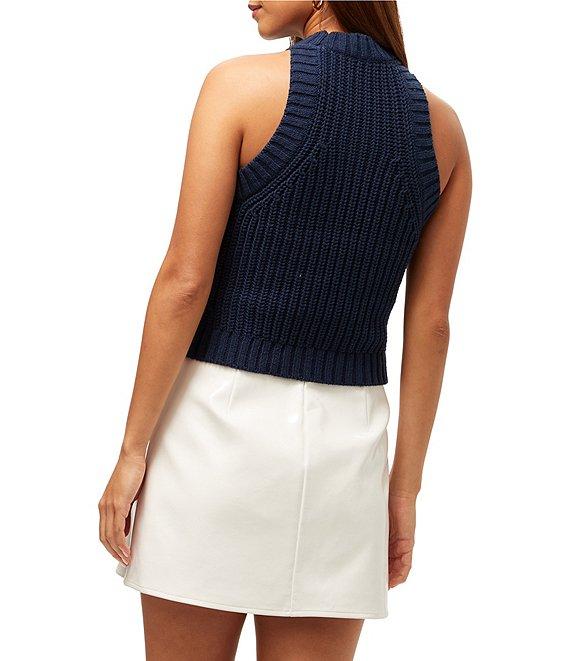 Trina Turk Paley Knit High Neck Sleeveless Tank Product Image