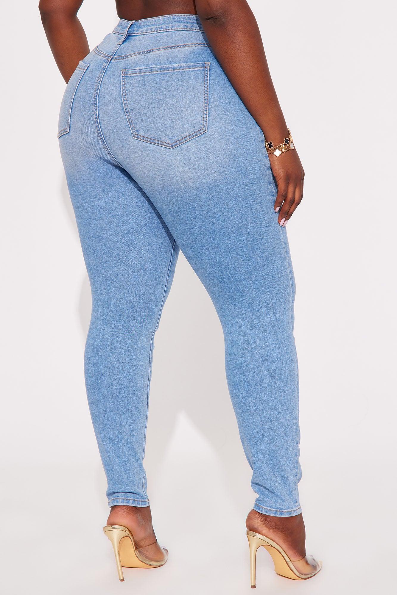 Sleek Fit Mid Rise Skinny Jean - Light Wash Female Product Image