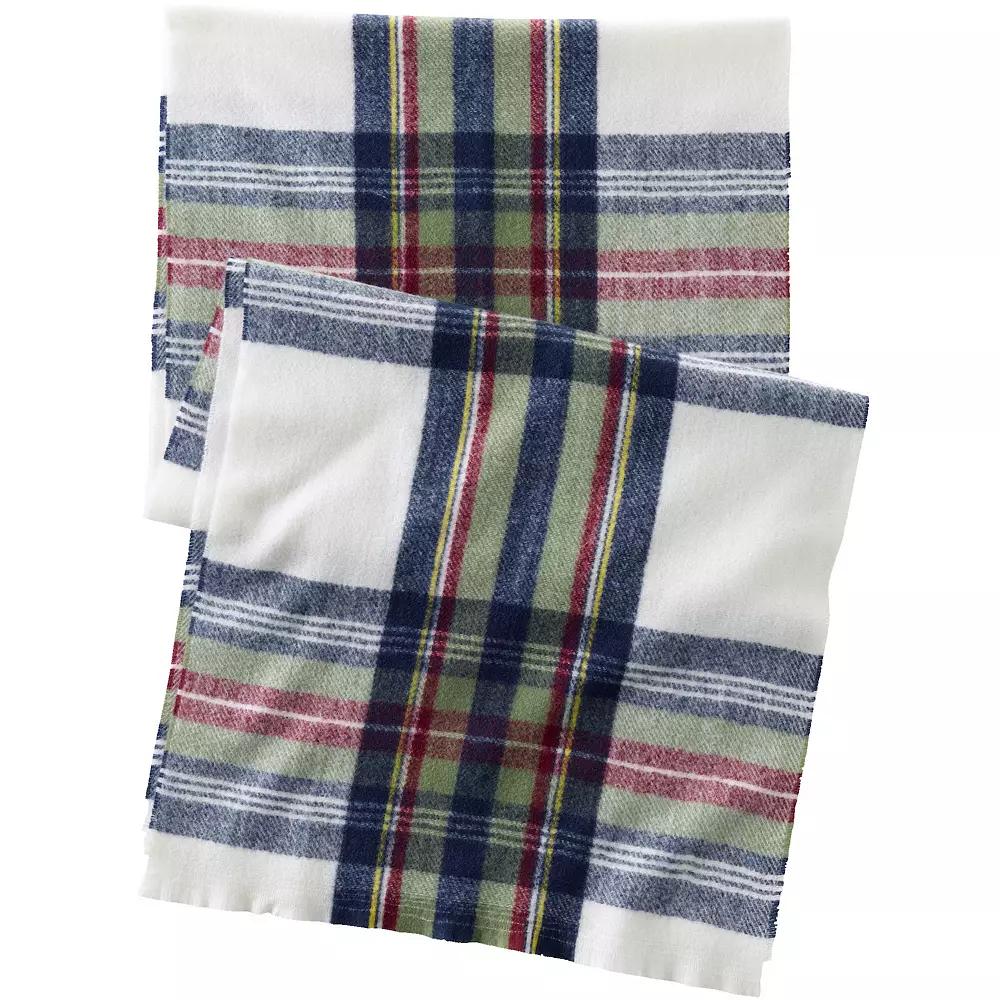 Women's Lands' End CashTouch Pattern Scarf, Green Ombre Stripe Product Image