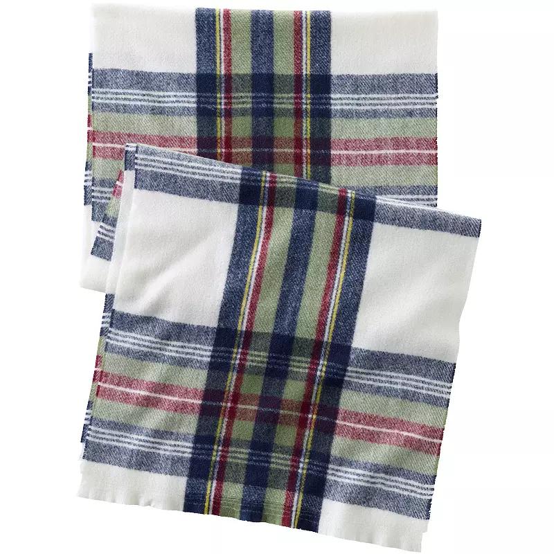 Women's Lands' End CashTouch Pattern Scarf, Green Ombre Stripe Product Image